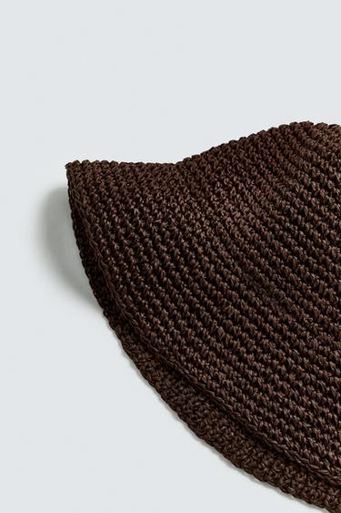 CHAPEAU BOB CROCHET - Marron foncé de Zara - Image 6