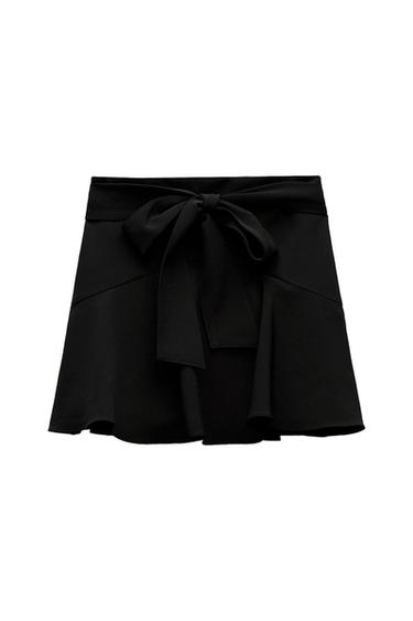 TIE BELTED SKORT
