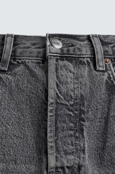 JEAN WIDE FLARE FIT - Gris de Zara - Image 8