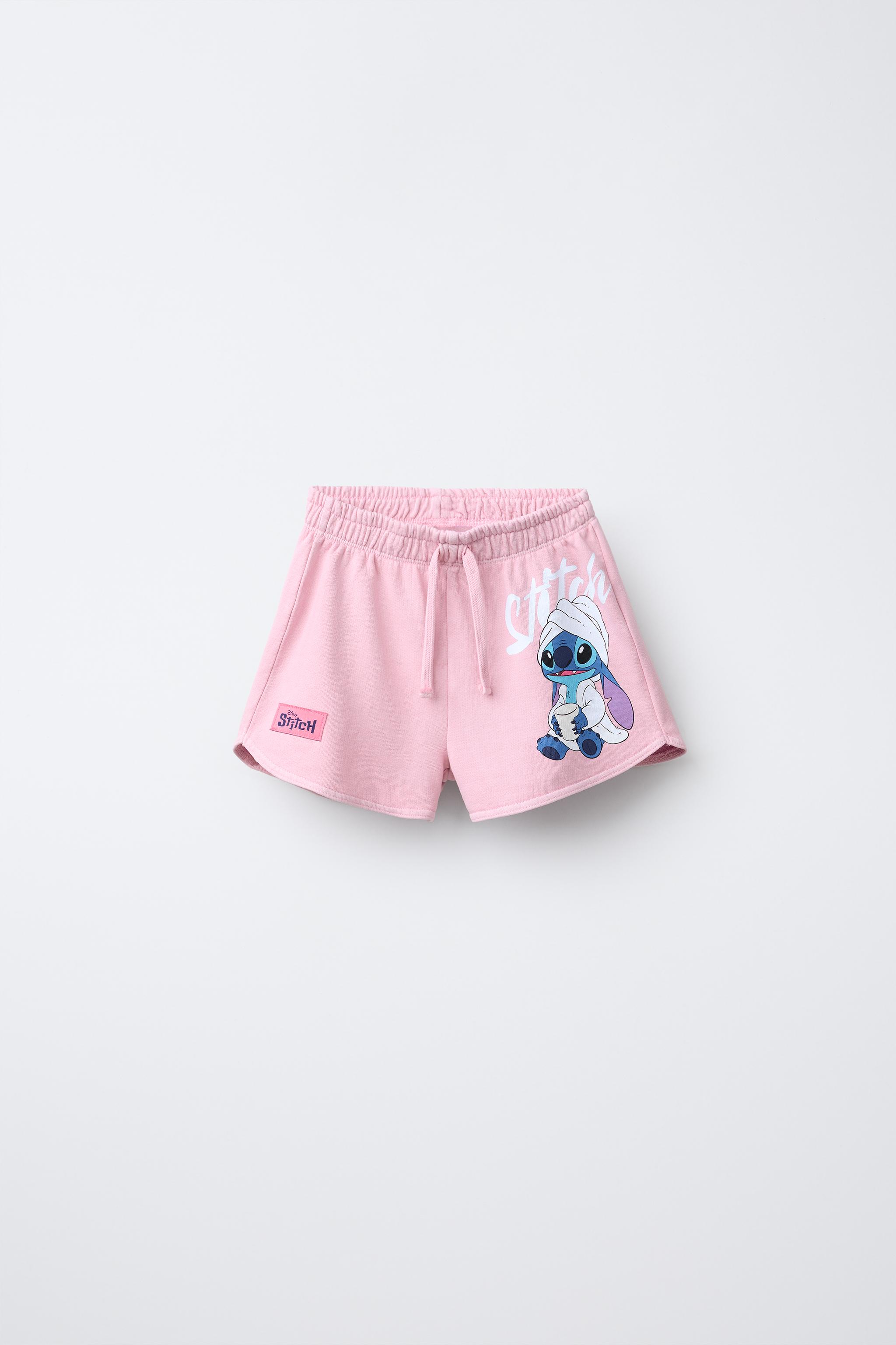 【DEARMINE】Tei Stitch Shorts Jerry Leigh Resorts Disney's Lilo and Stitch Team Trouble