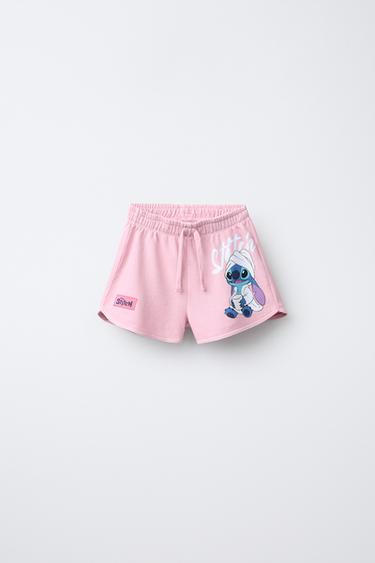 LILO & STITCH © DISNEY BERMUDA SHORTS - Dusty pink by Zara