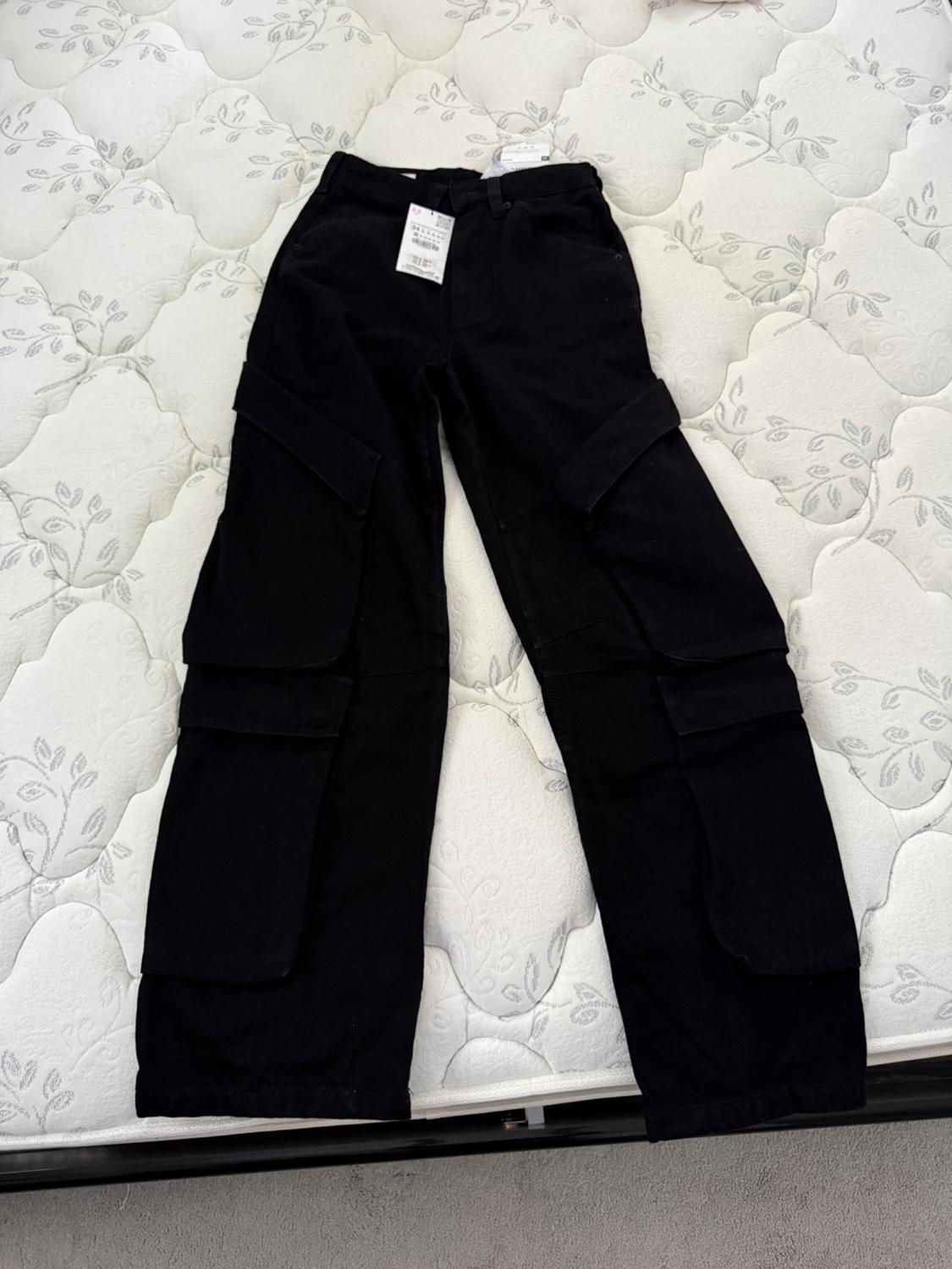 POCKET DENIM CARGO PANTS