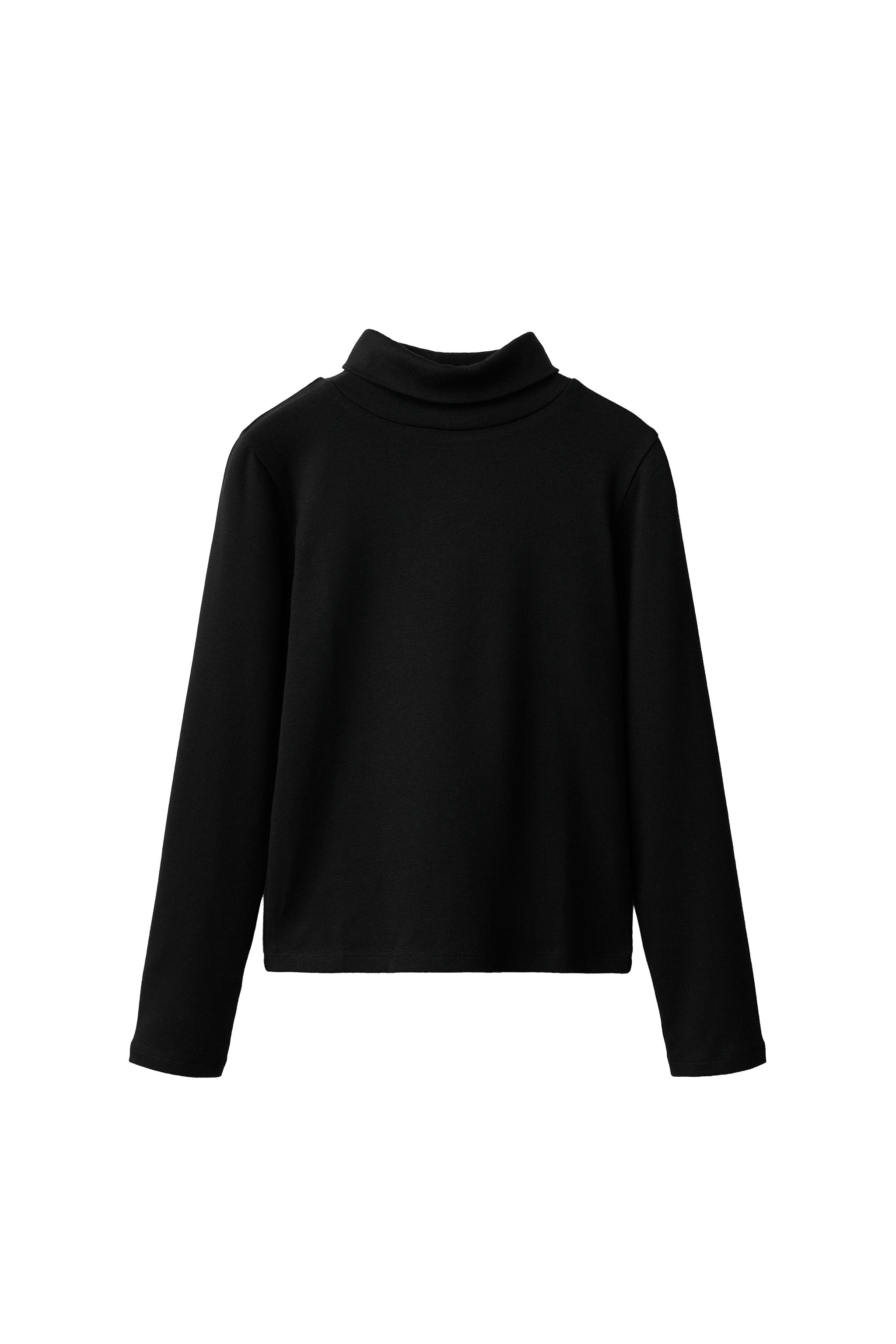 Turtleneck T-shirt - Black | ZARA United States
