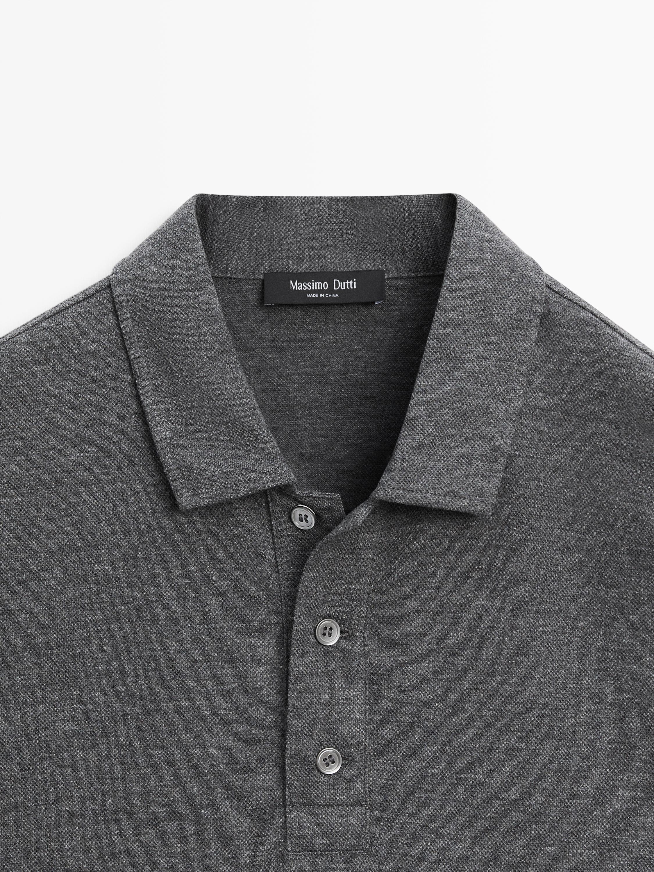 Short sleeve cotton polo shirt