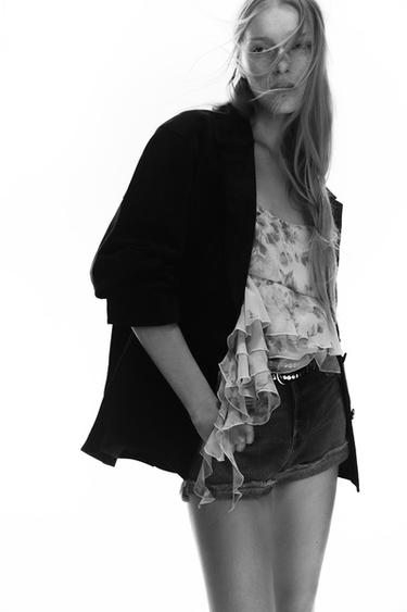 SHORTS TRF TIRO ALTO - Marino de Zara