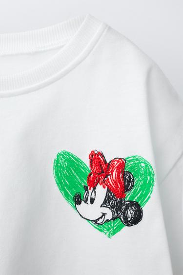 MINNIE MOUSE © DISNEY CARTOON T-SHIRT - White by Zara - Image 2