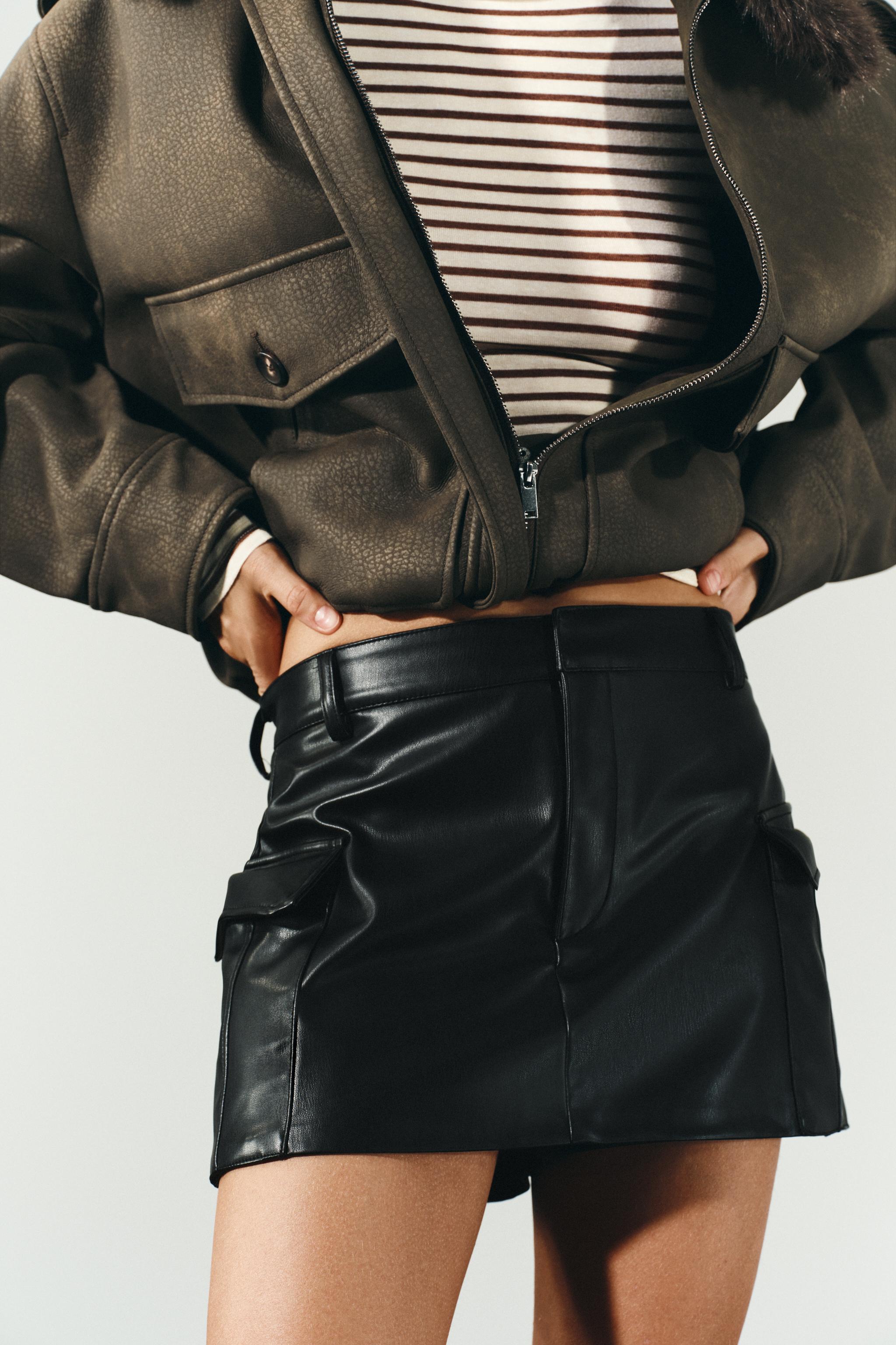 ミラオーウェン　ポケットデザインミックスミニスコート　　パンツ　zara undo-rowa_ps02457