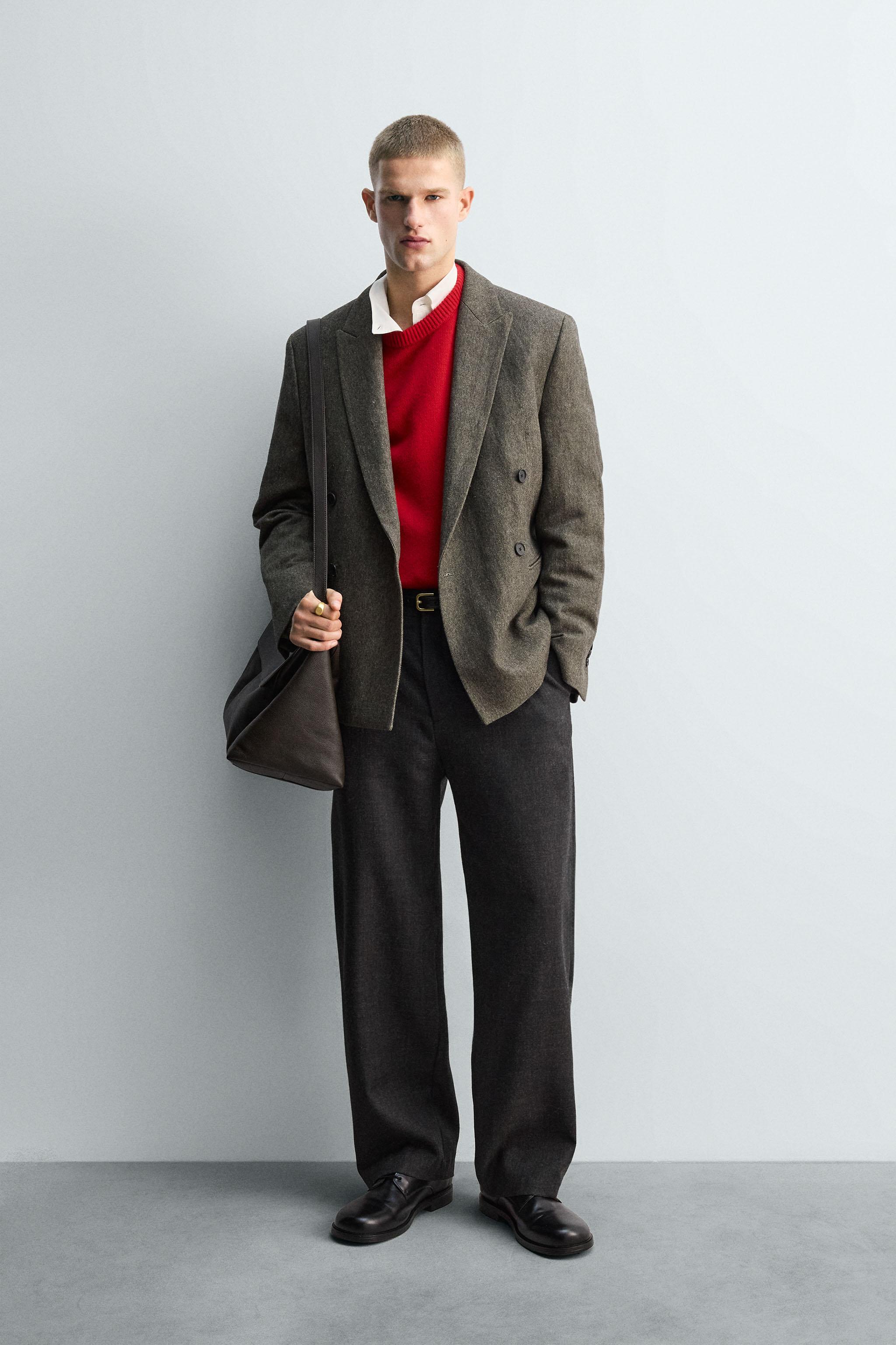 LIMITED EDITION 100% WOOL PLEATED PANTS