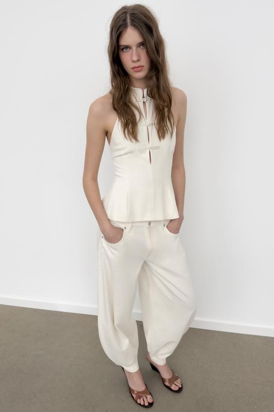 FIREMAN CLASP HALTER TOP from Zara - $49.90