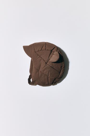 NYLON HAT WITH EARS - Brown by Zara