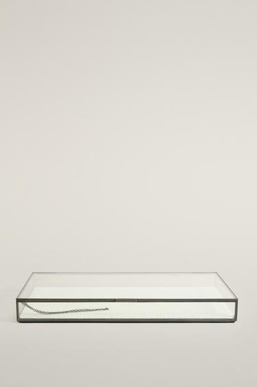 JEWELRY BOX WITH A BLACK METAL BORDER — Black 1