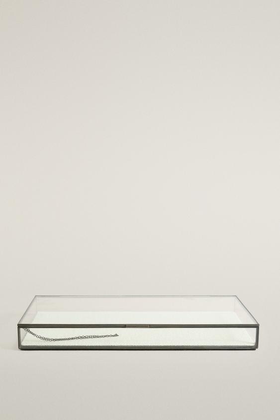 Zara JEWELRY BOX WITH A BLACK METAL BORDER - Black - Image 0