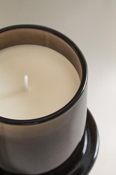 (140 G) CUIR NUIT SCENTED CANDLE - charcoal grey by Zara - Image 1