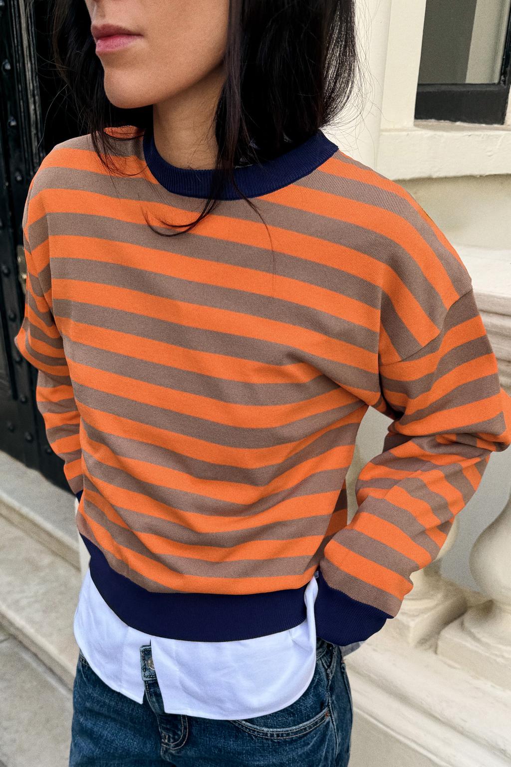 STRIPED KNIT JUMPER