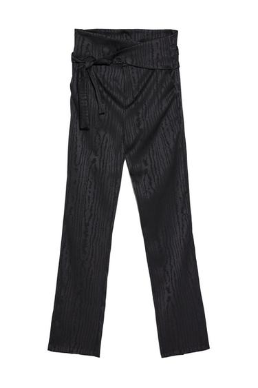 TROUSERS WITH SASH BELT