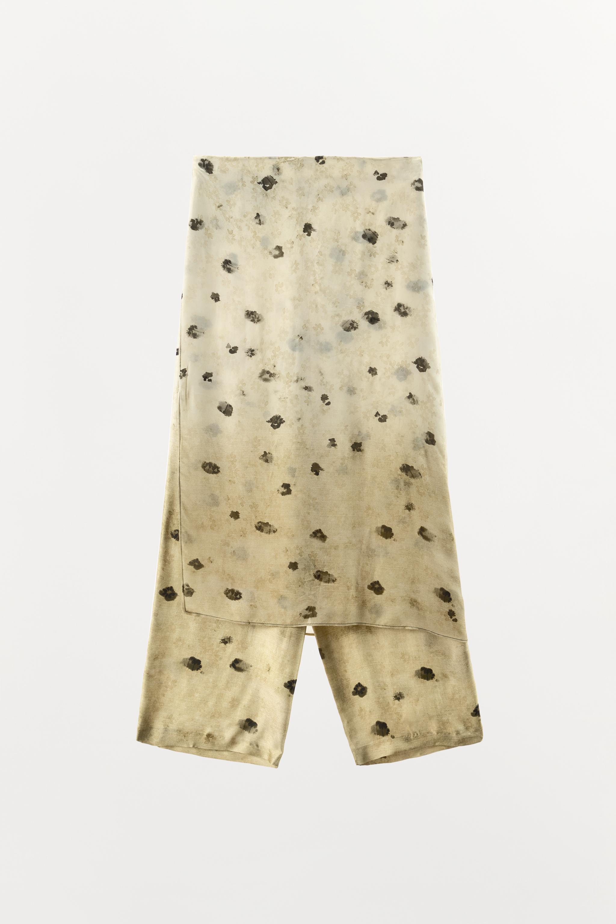 JUPE-PANTALON IMPRIMÉE DENTELLE