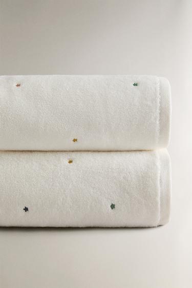 SERVIETTE DE BAIN ENFANT ÉTOILES - Blanc cassé de Zara - Image 2