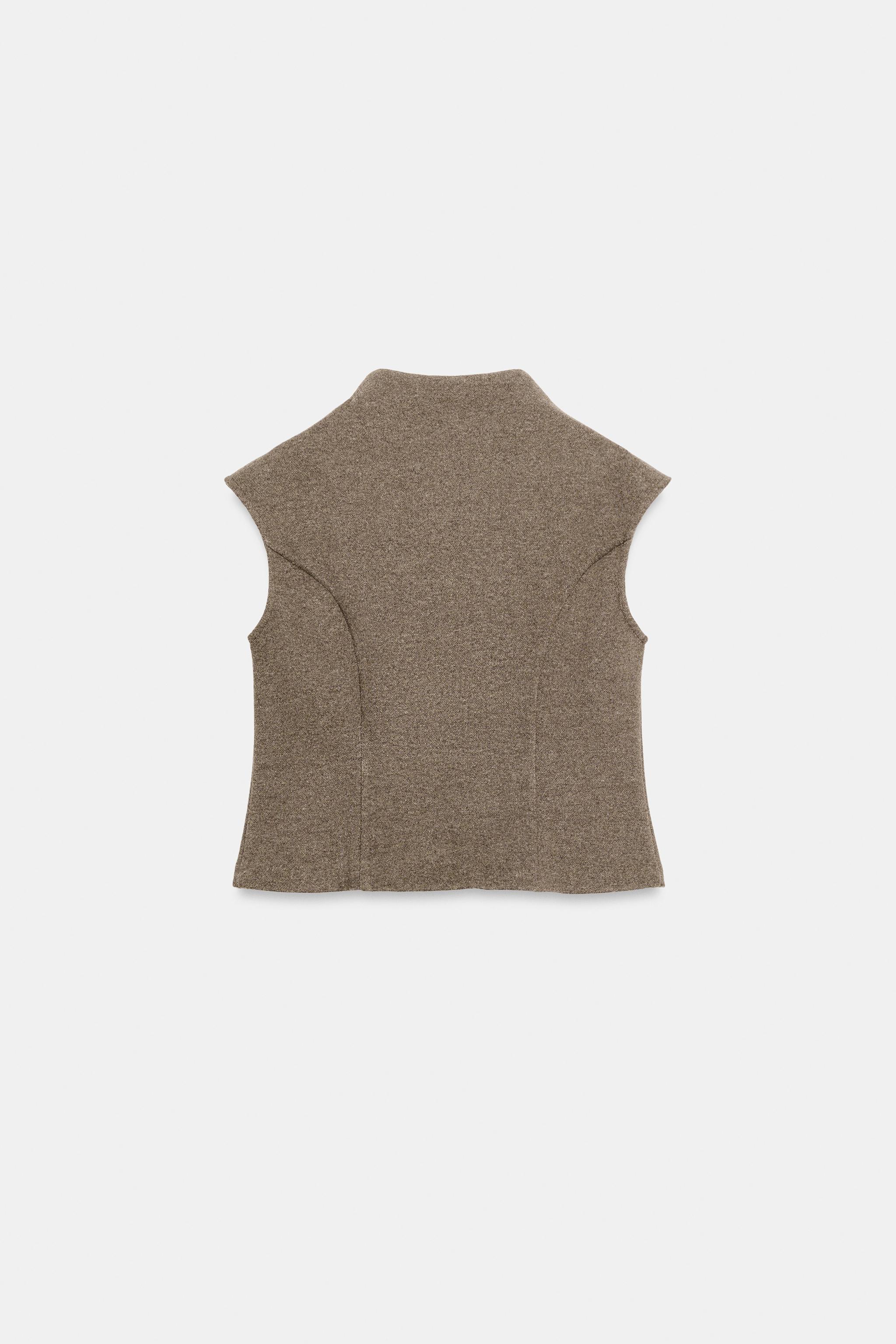 Женские жилеты Zara EMBROIDERED VEST — фото 7