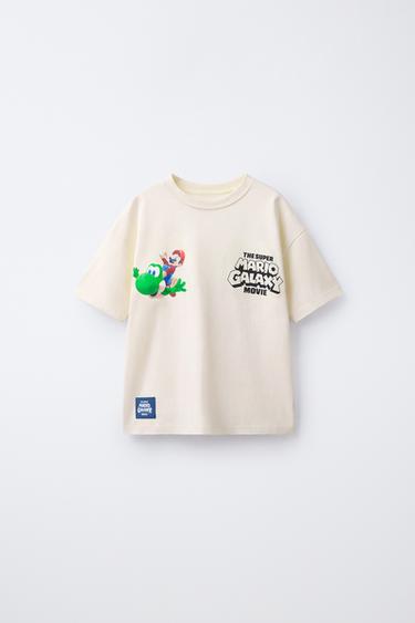 MARIO BROS ™ © NINTENDO PRINT T-SHIRT — Ecru 1