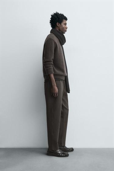 PANTALÓN CINTURA JOGGER CONFORT - Marrón oscuro de Zara