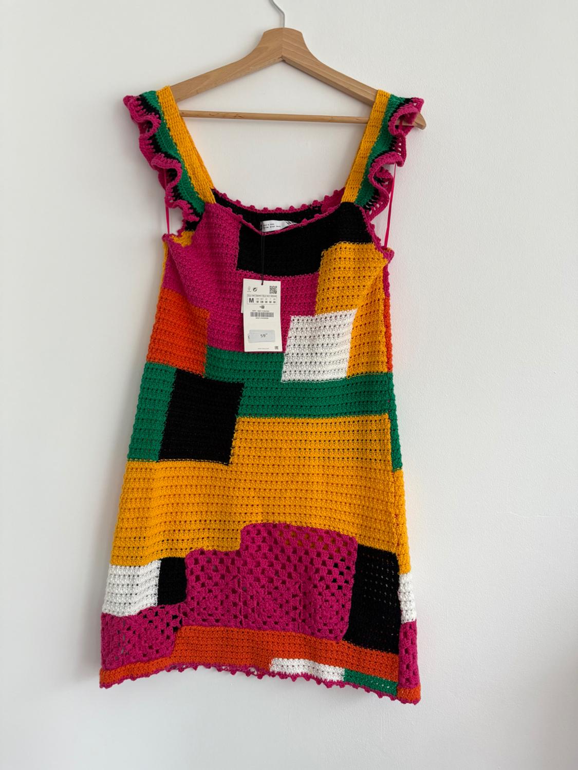 PATCHWORK CROCHET DRESS - LIMITED EDITION - Image 2