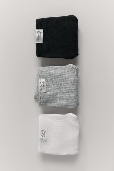 9-14 AÑOS/ PACK TRES BRAGUITAS ETIQUETA - Blanco / Negro de Zara