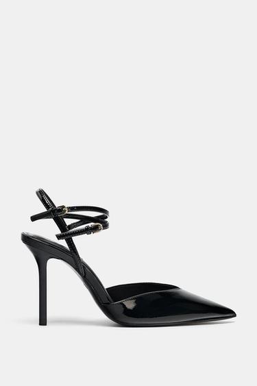 DESTALONADO TACÓN TIRAS - Negro de Zara