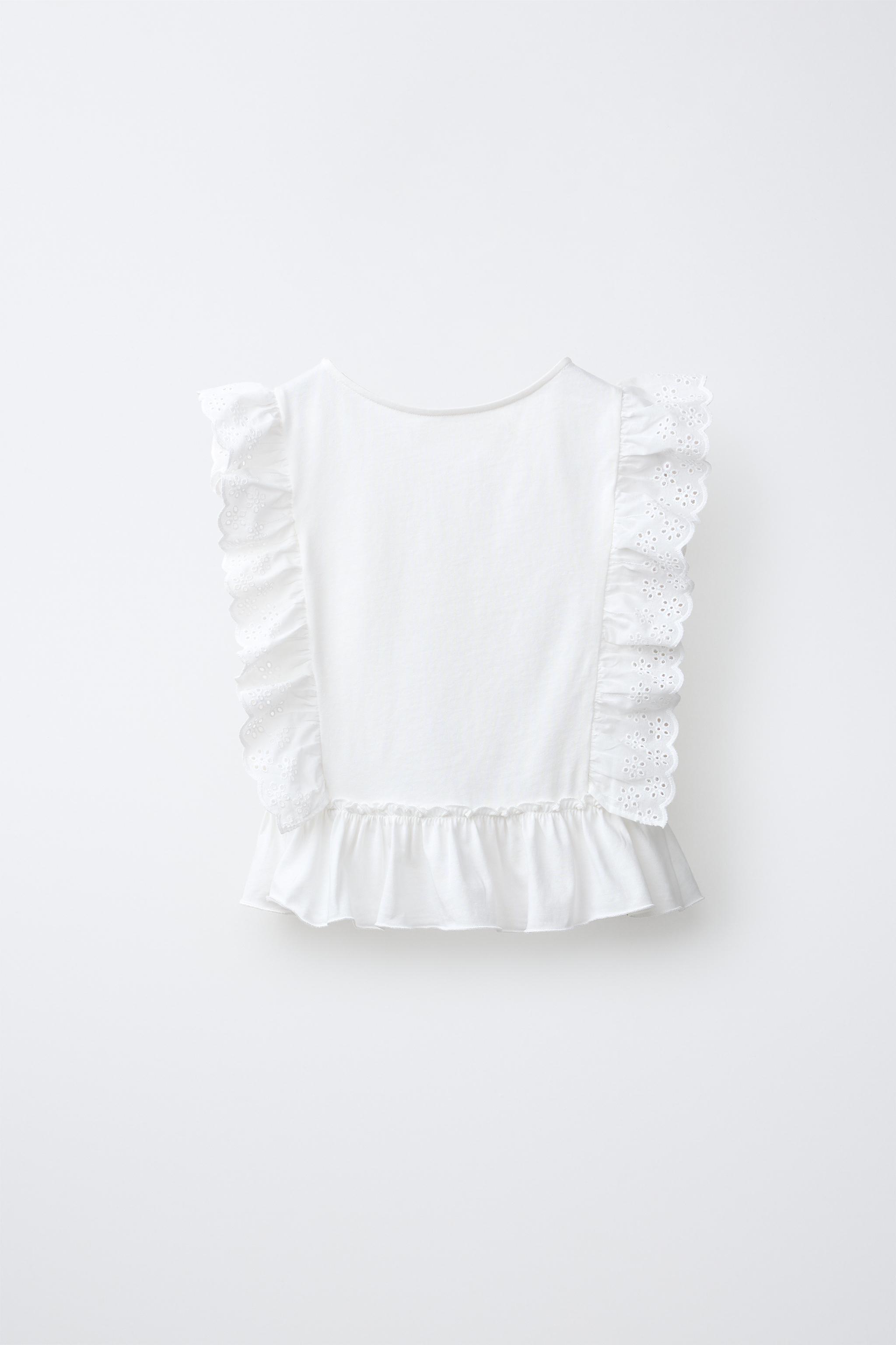 Детские футболки Zara SWISS EMBROIDERED T-SHIRT — фото 3