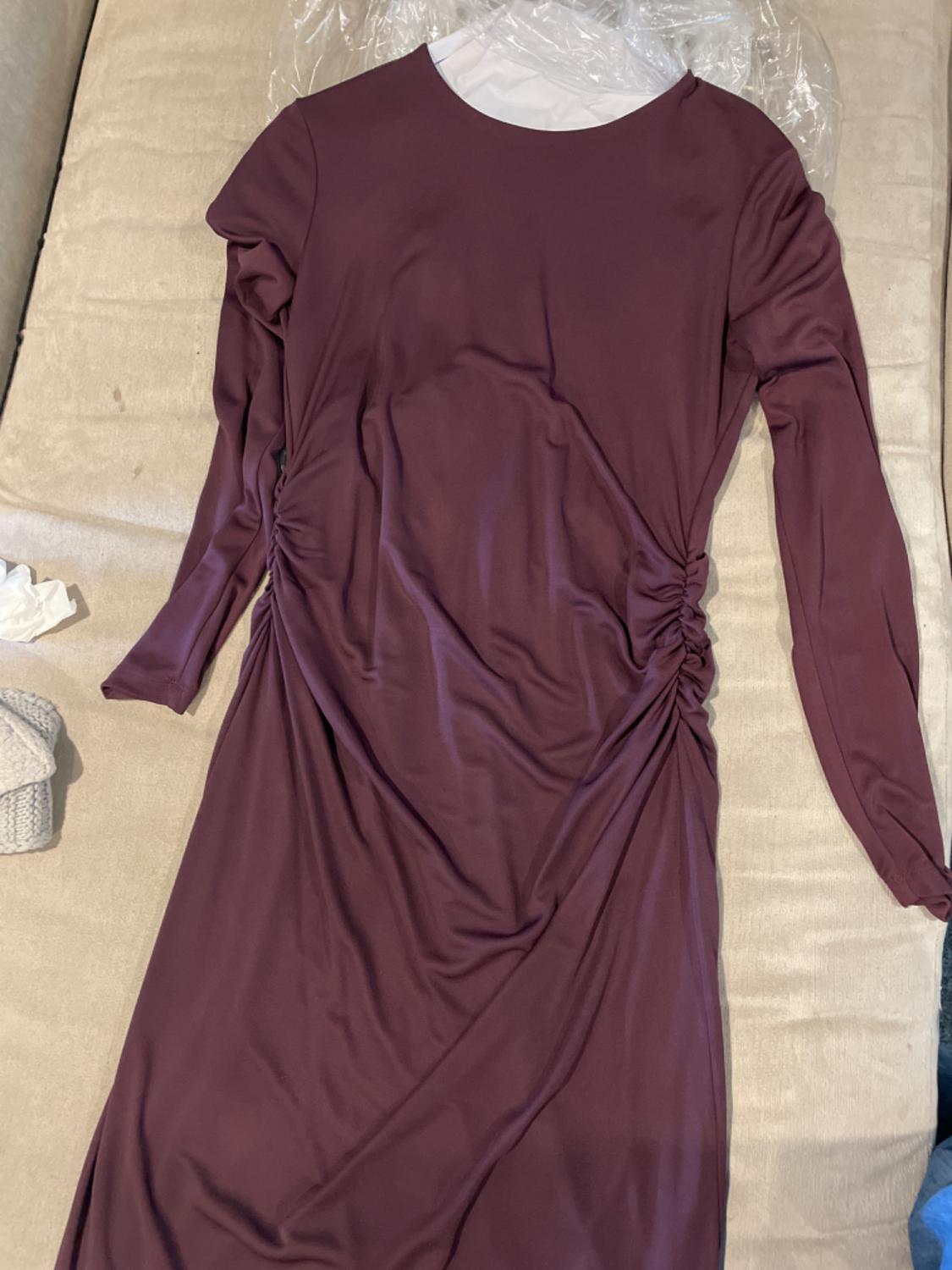 GATHERED MIDI DRESS - Image 4