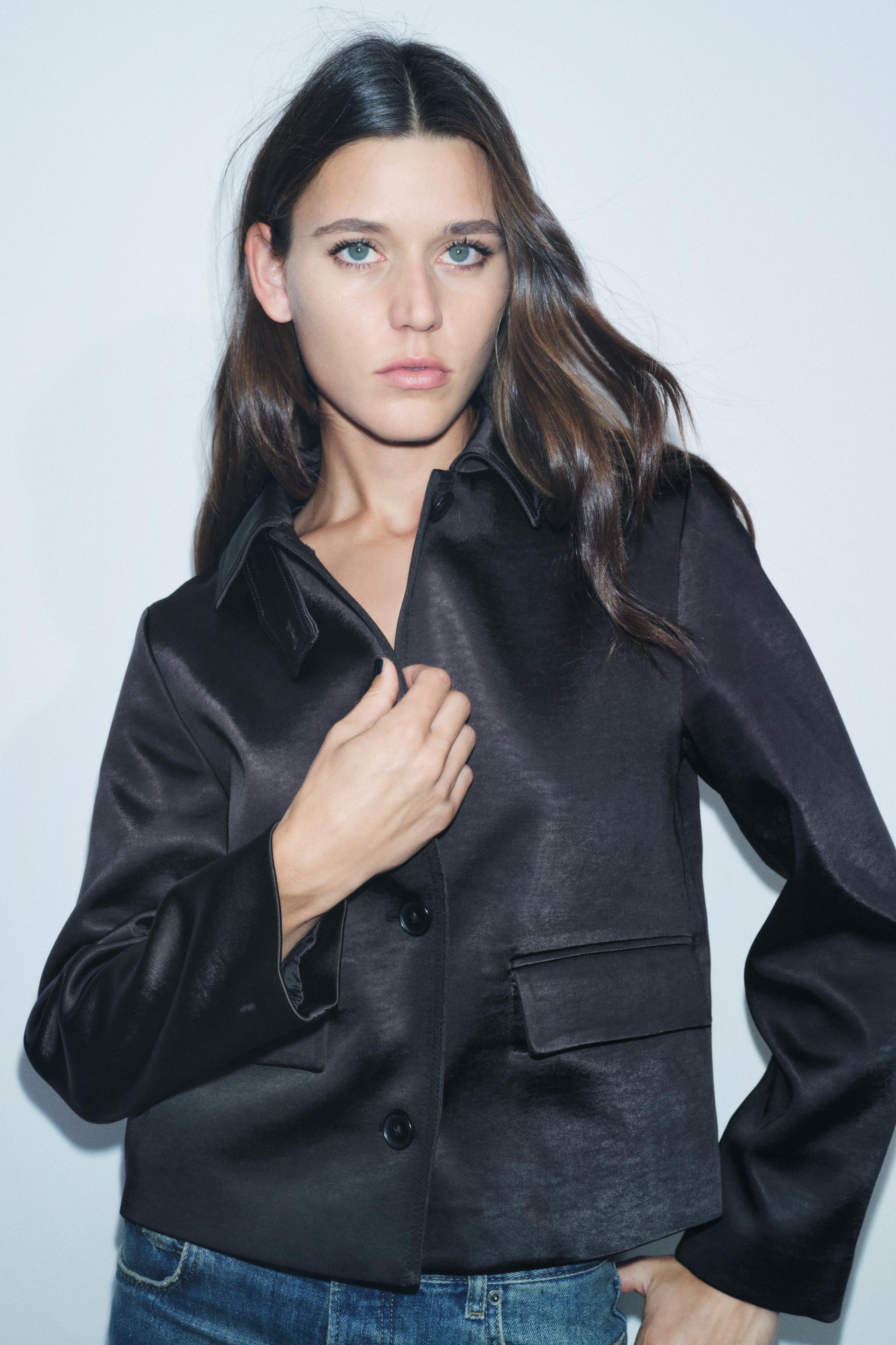 Veste noir zara femme sale