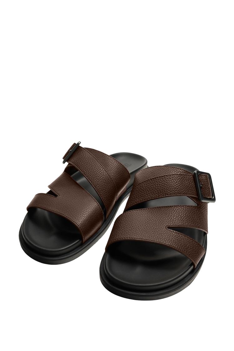 SANDALIAS DE CUERO CON TIRAS 2