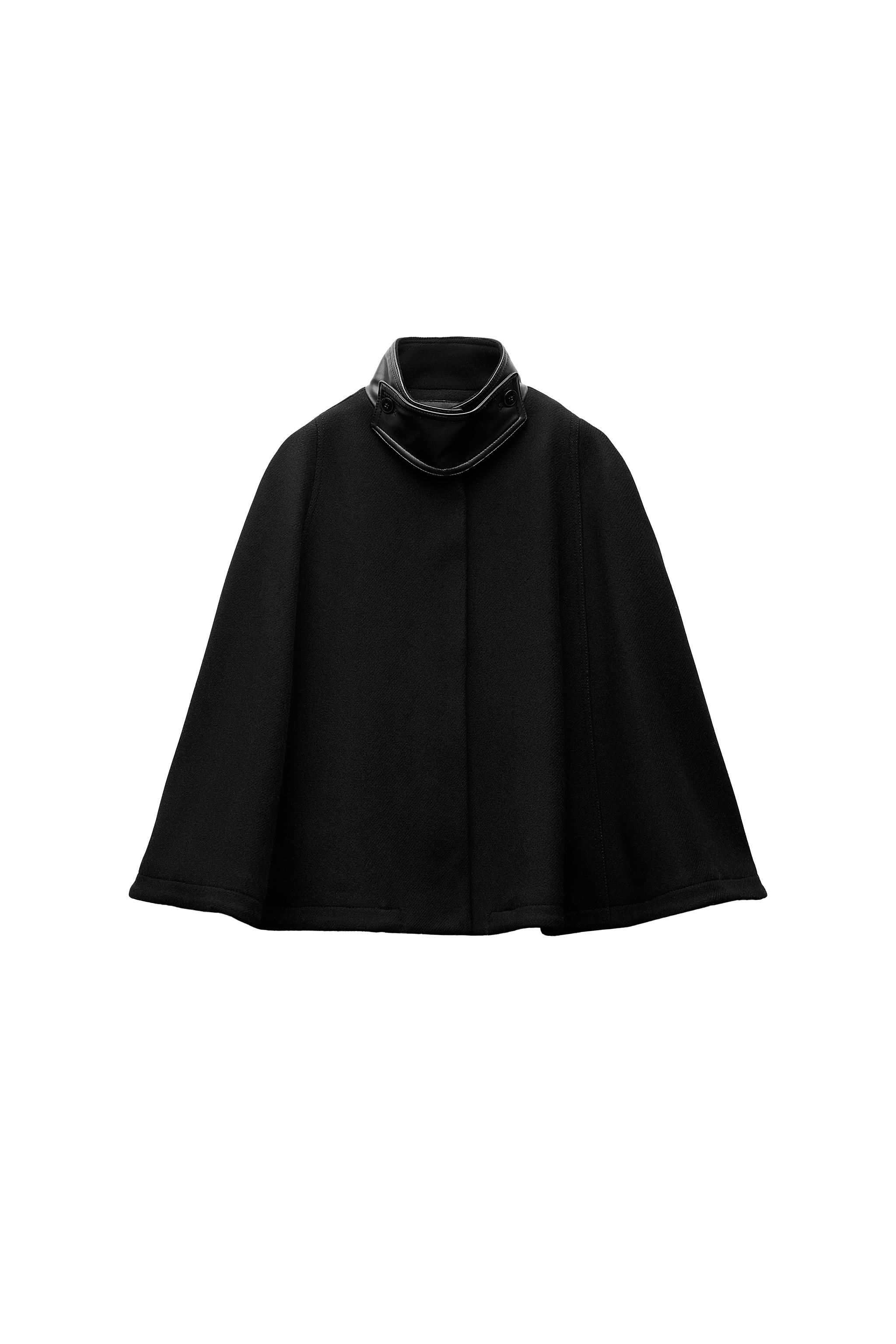 ZW COLLECTION MANTECO WOOL BLEND CAPE | SECOND HAND | Zara Preowned