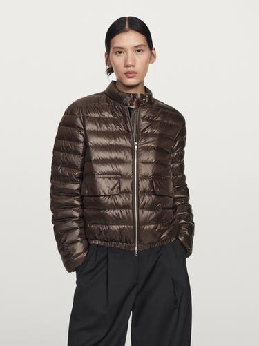Zara Water-repellent down jacket - Brown