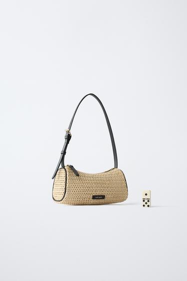 RAFFIA SHOULDER BAG - Ecru White by Zara - Image 5