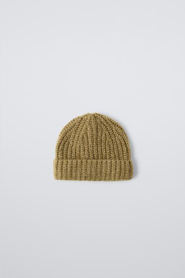 KNIT BEANIE - Khaki by Zara - Image 0