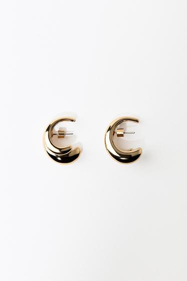 Zara EARCUFF HOOP EARRINGS - Golden