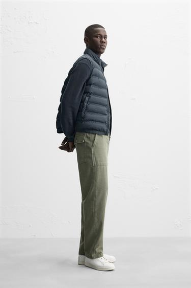 GILET SANS MANCHES MATELASSÉ LÉGER - Bleu marine de Zara - Image 3