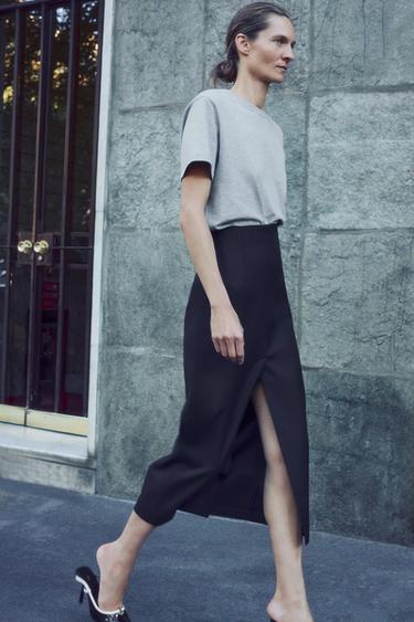 ZW COLLECTION STRAIGHT SKIRT — Black 2