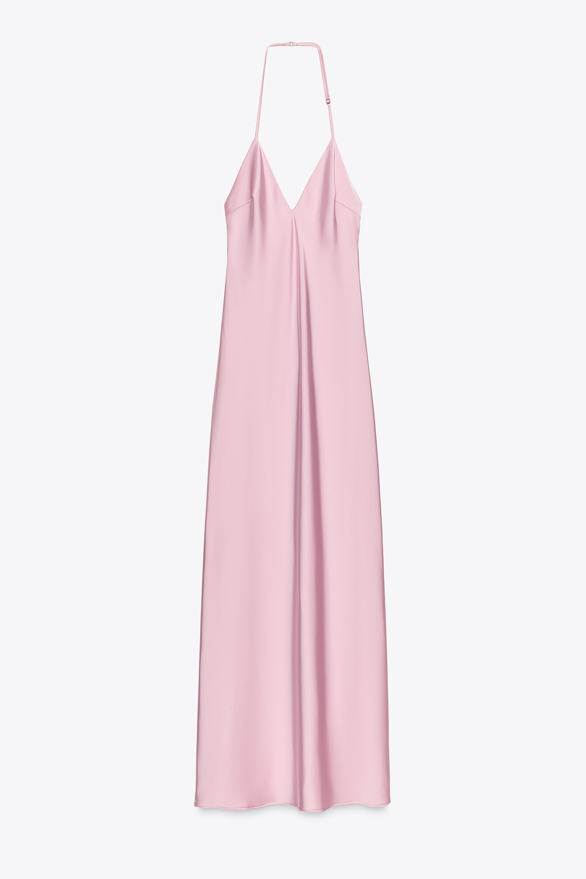 SATIN MIDI DRESS
