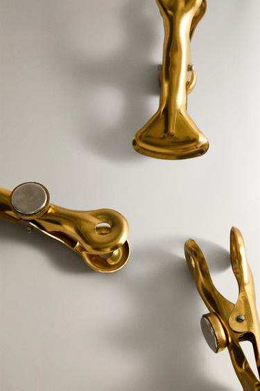 MAGNETIC CLIP (PACK OF 3) - Gold by Zara - Image 3
