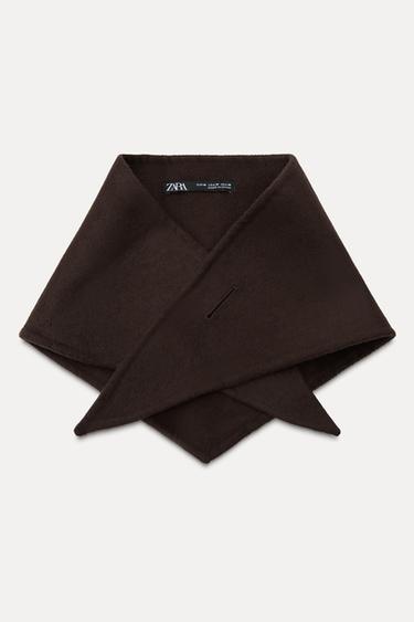 WOOL BANDANA - Brown by Zara
