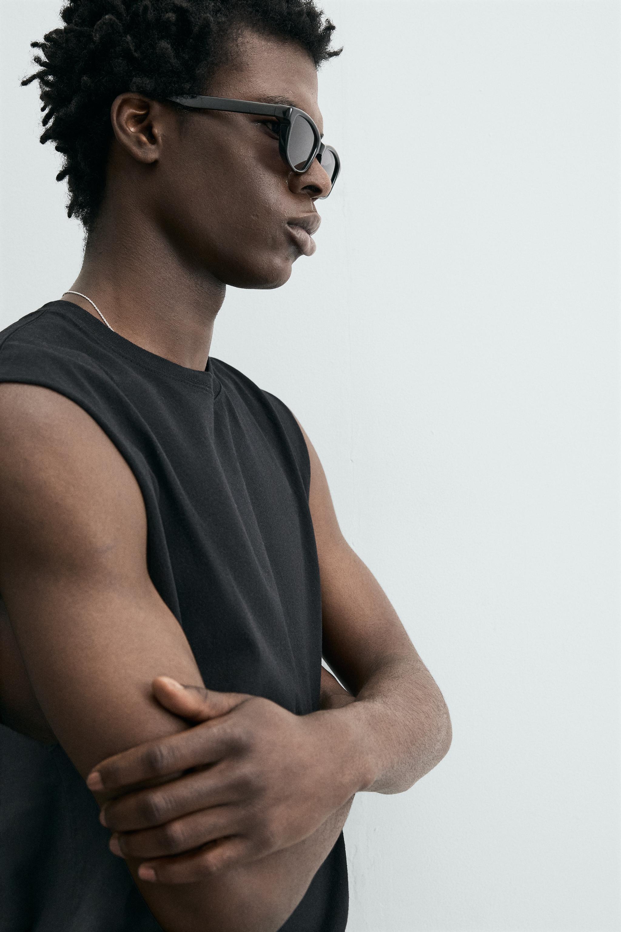 Мужские топы Zara LIGHTWEIGHT RELAXED FIT TANK TOP — фото 5