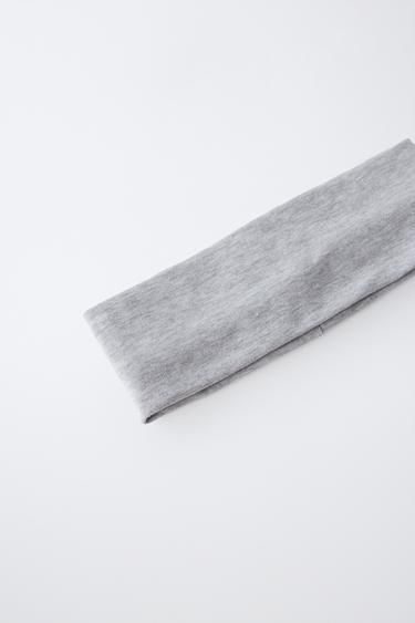 LOT DE DEUX BANDEAUX ÉLASTIQUES À RAYURES - Gris / Bleu de Zara - Image 2