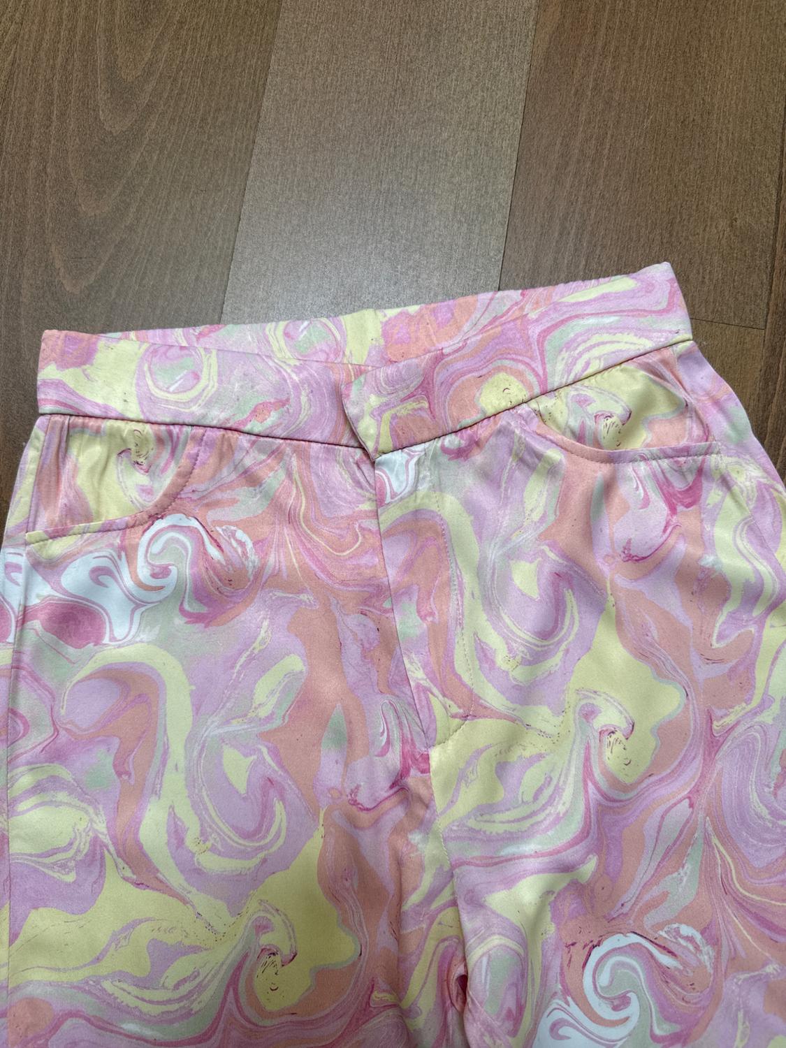 PRINTED FLARED TROUSERS - Image 2