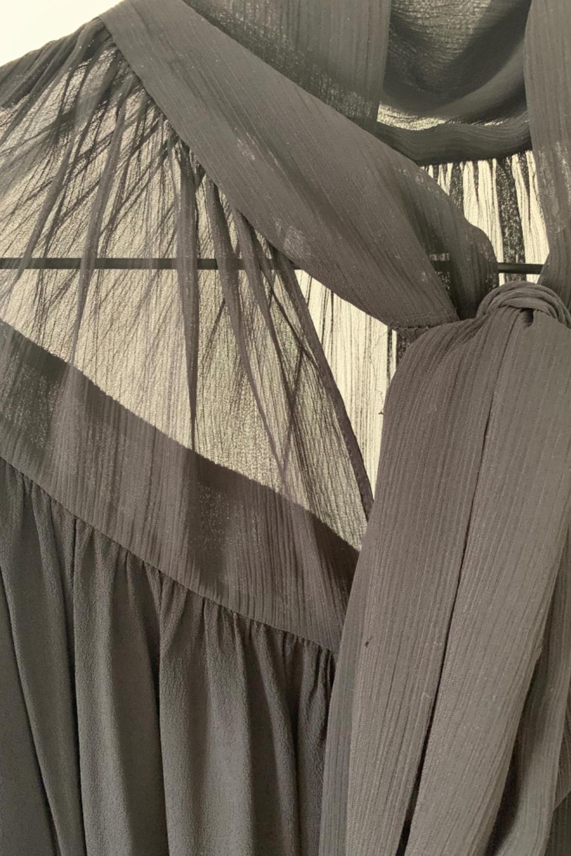 COMBINED BLOUSE WITH TIED NECK - Image 2