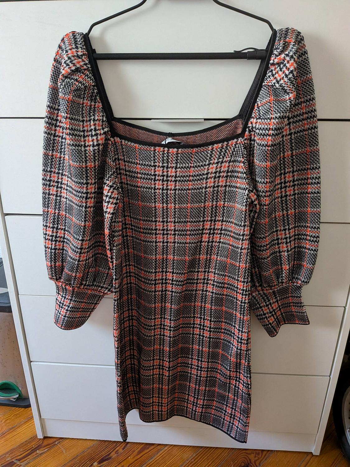 KNIT CHECK DRESS - Image 2