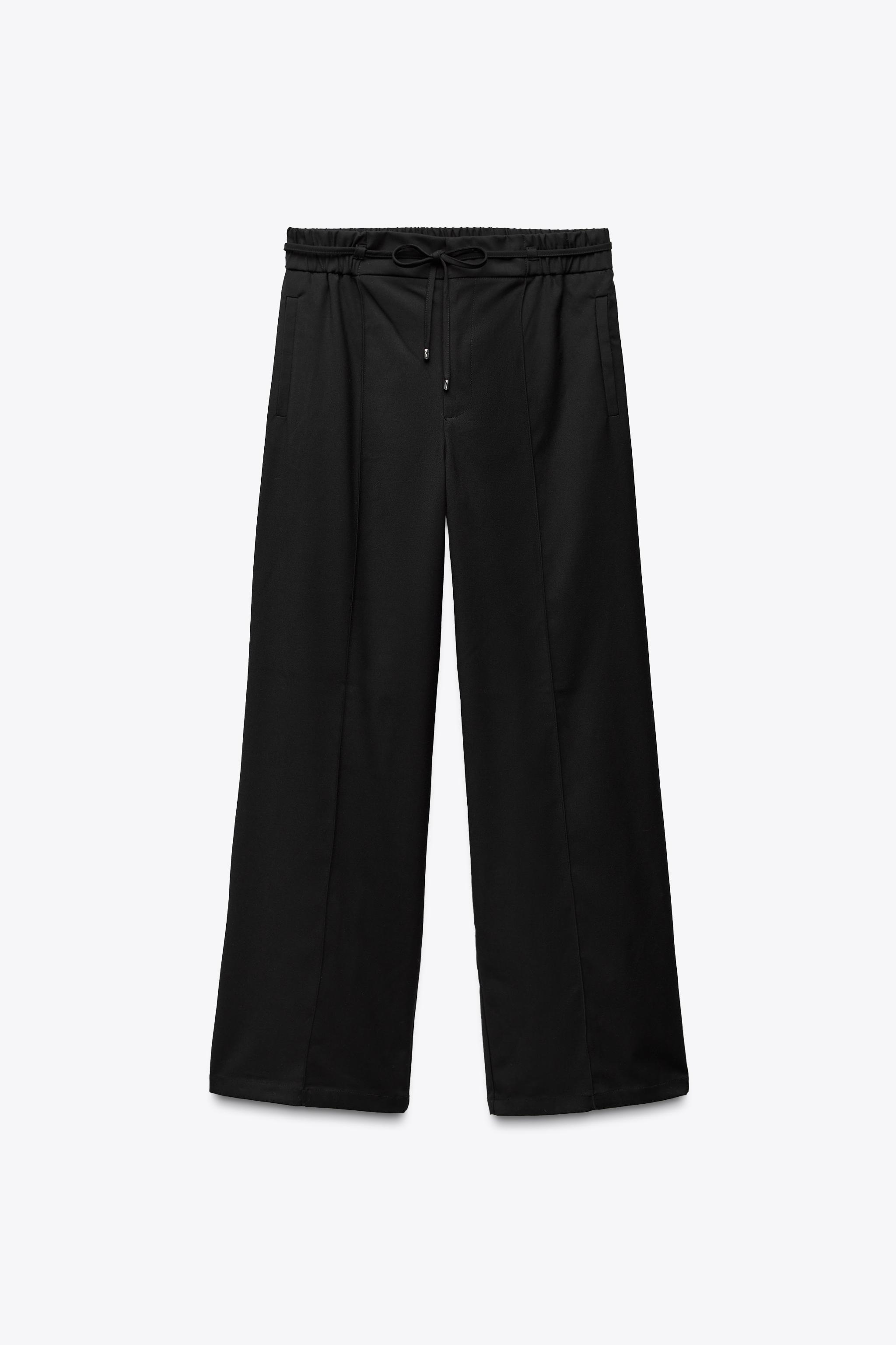 【ZARA】ゴムウエストバンド ワイドレッグ パンツ 8741/039 ZARA】ゴムウエストバンド ワイドレッグ パンツ 8741/039