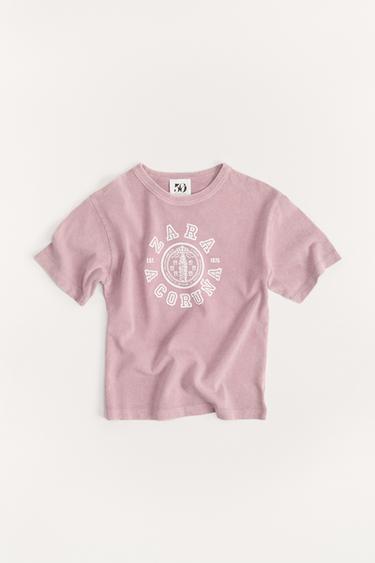 6-14 YEARS/ VARSITY 50TH ANNIVERSARY T-SHIRT - Pastel pink by Zara