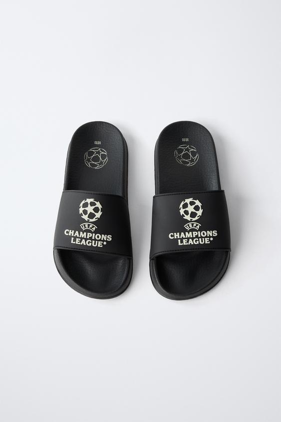 CLAQUETTES DE BAIN UEFA CHAMPIONS LEAGUE® GLOW IN THE DARK - Noir de Zara - Image 3