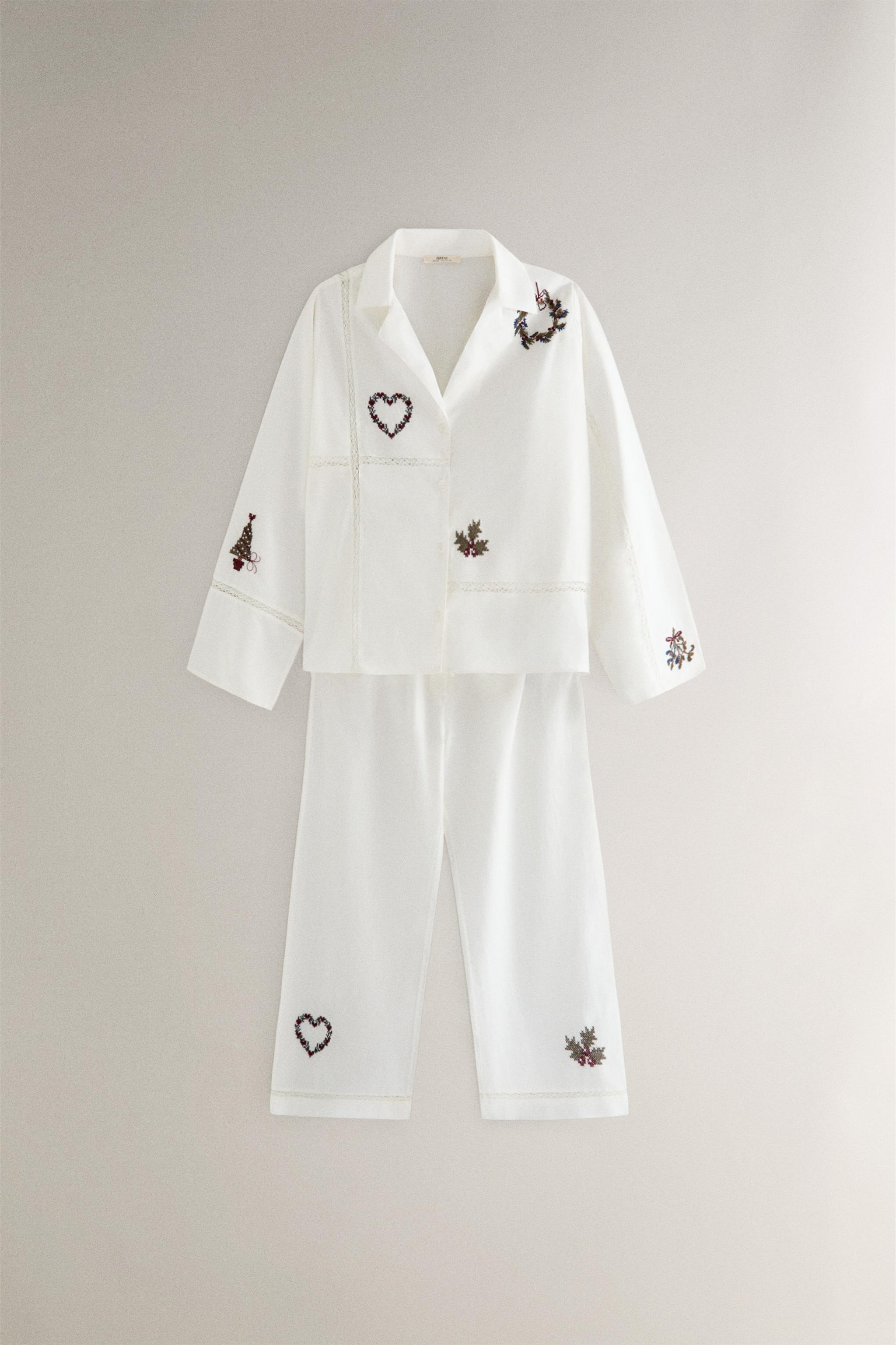 EMBROIDERED CHRISTMAS PANTS